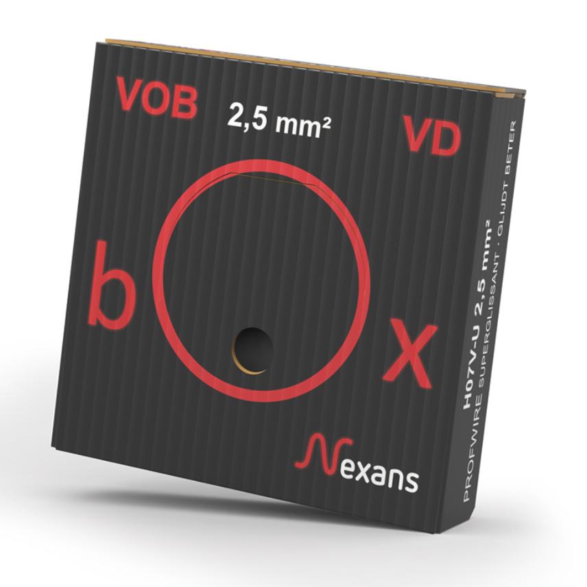 VDBOX H07V-U Eca 2.5 zwart D100