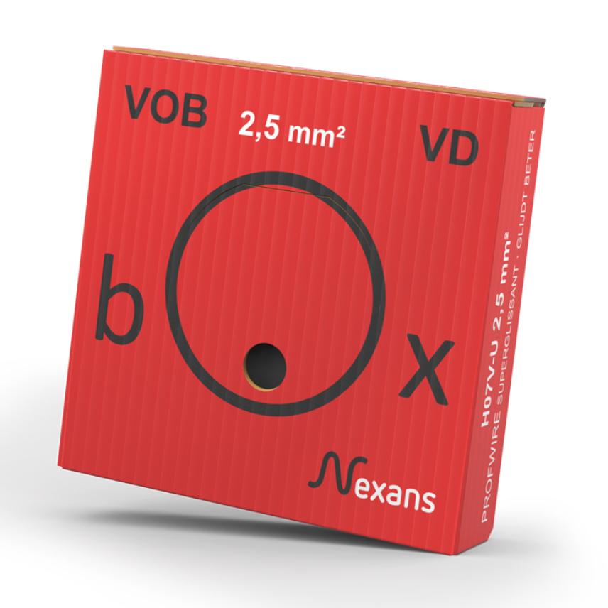 VDBOX H07V-U Eca 2,5 rood D100