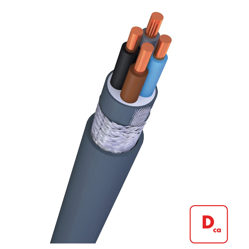 VO-YMvKas Dca-s2 0.6/1 kV 3X6 MM2