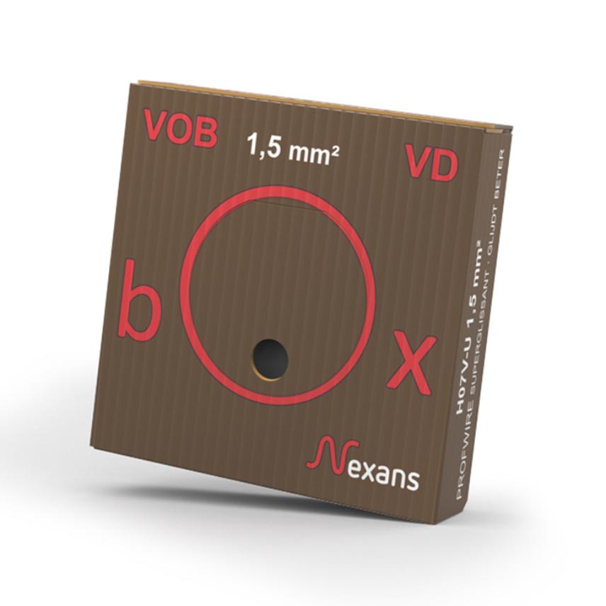 VDBOX H07V-U Eca 1.5 bruin D100