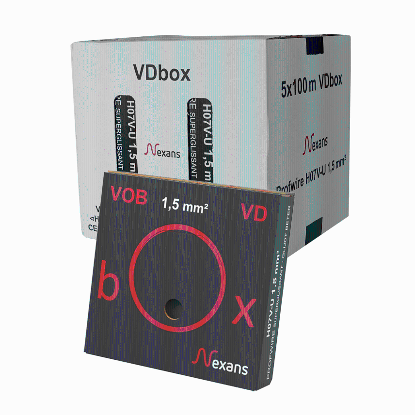 VDbox H07V-U Eca 1.5  BLACK 5D100