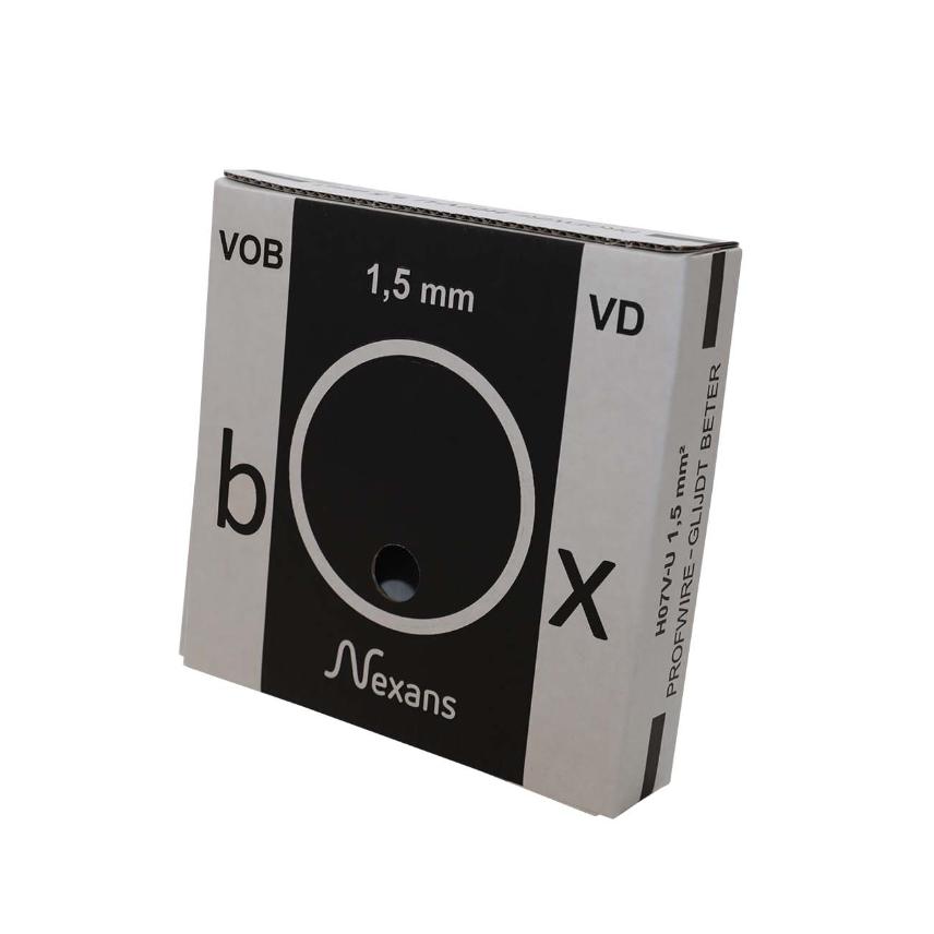 VDbox H07V-U Eca 1.5  BLACK/WHITE  5D100