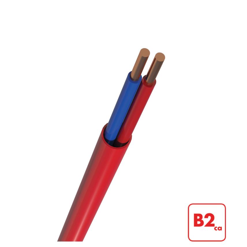 ALSECURE HH B2CA 2X0.8MM ROOD MOBIWAY 500M