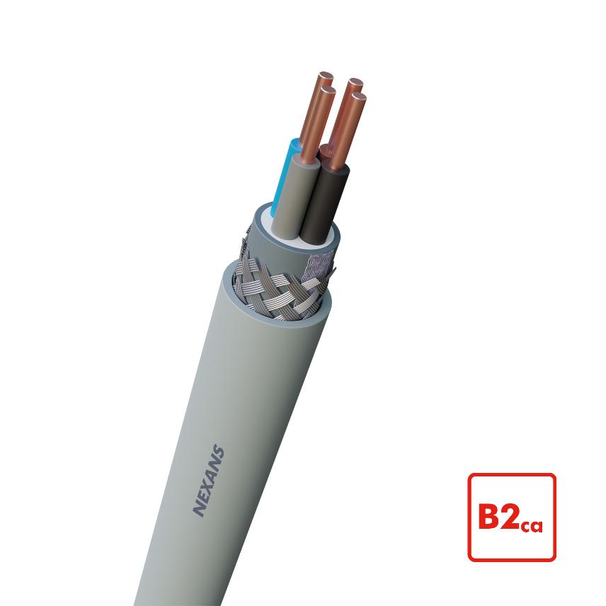 Nexans Z1O-YMz1Kas B2ca 0,6/1 kV   4x1,5/1,5 mm2 MTR
