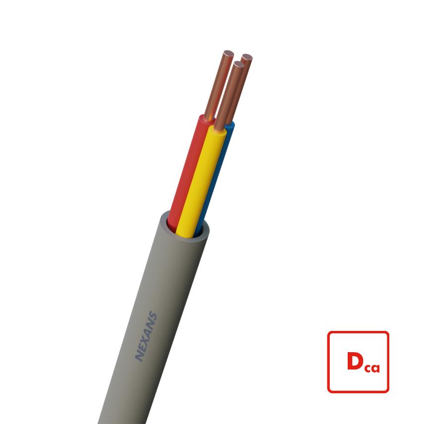YR Dca-s2 3x0,8 mm grijs (H500)