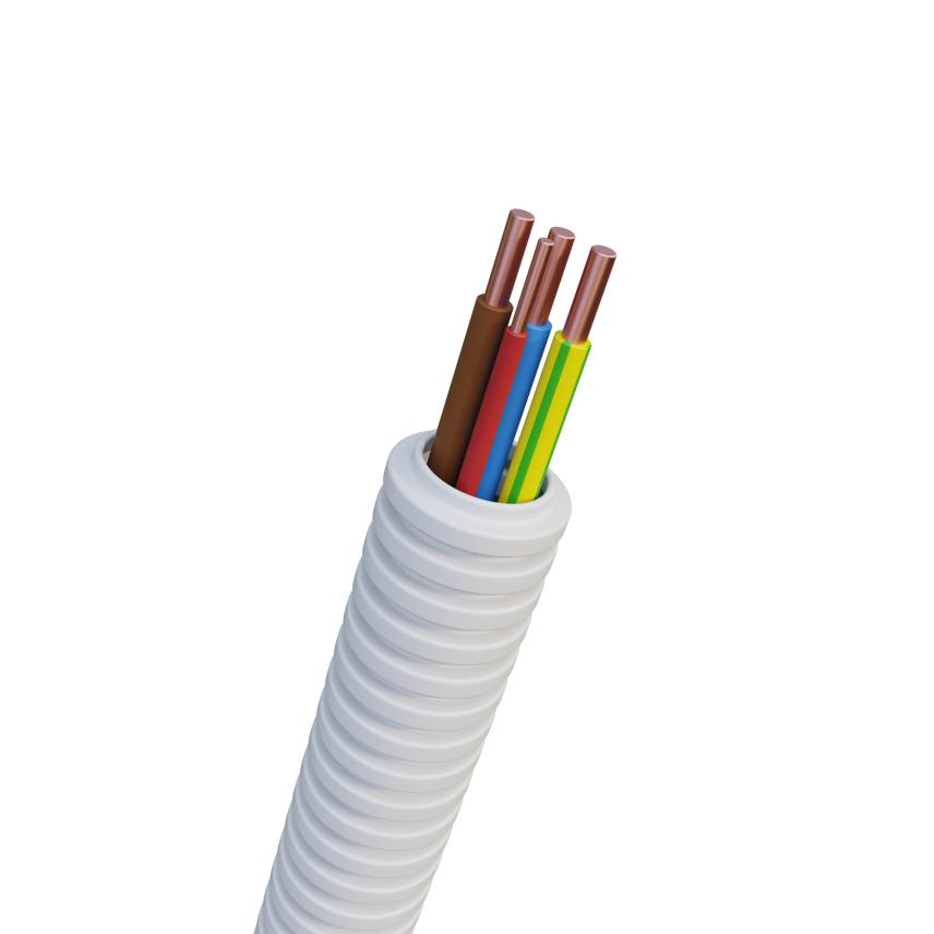 Nexans N-LINE16 H07V-U Eca 3G2,5+1,5 green/yellow blue brown +red R100